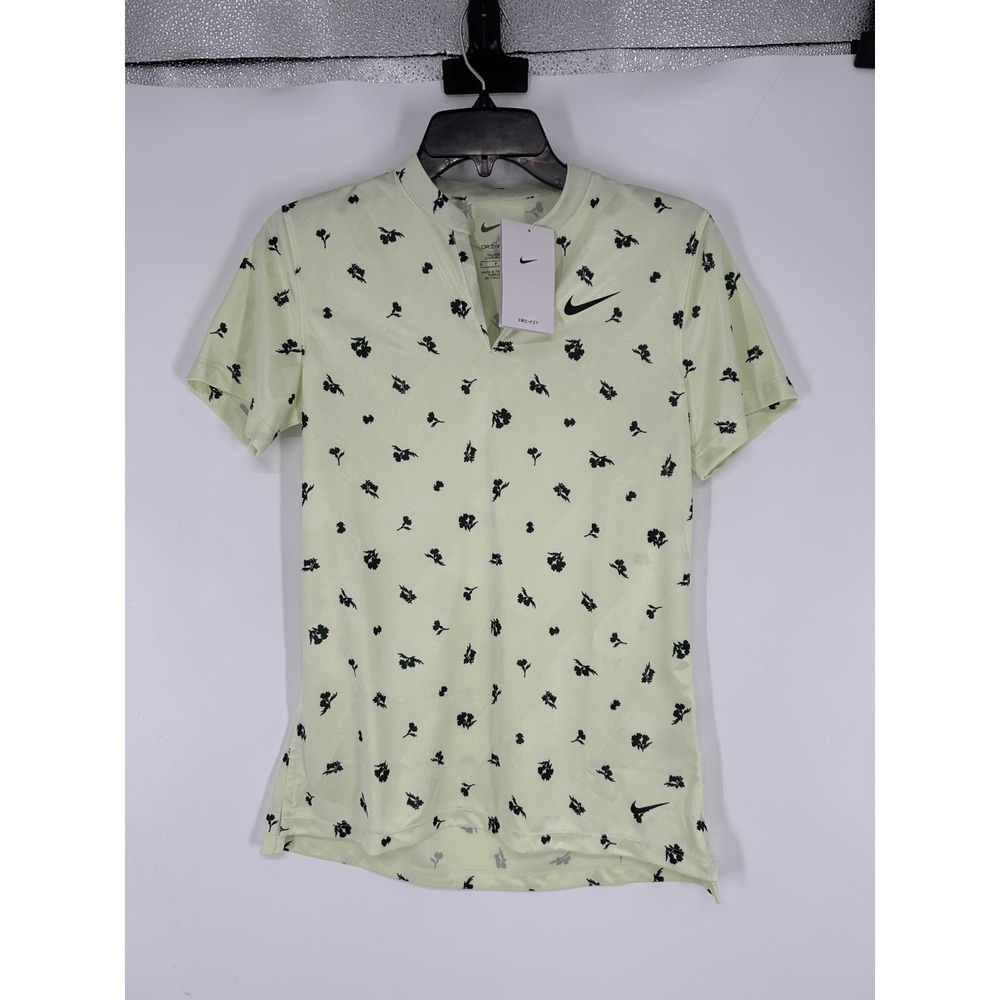 Nike Victory Graphic Golf Polo Floral AOP Women ST Small Tall Dri Fit DA3147-303